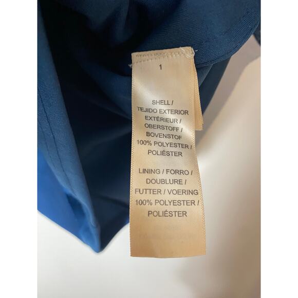 ADRIANNA PAPELL DRESS 8 BLUE COCKTAIL PARTY FESTIVE HOLIDAYS - Picture 4 of 16